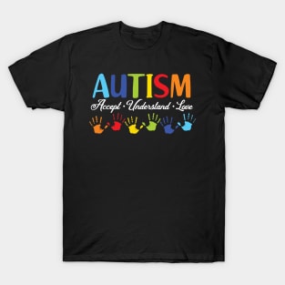 Accept Understand Love Autism Awareness T-Shirt